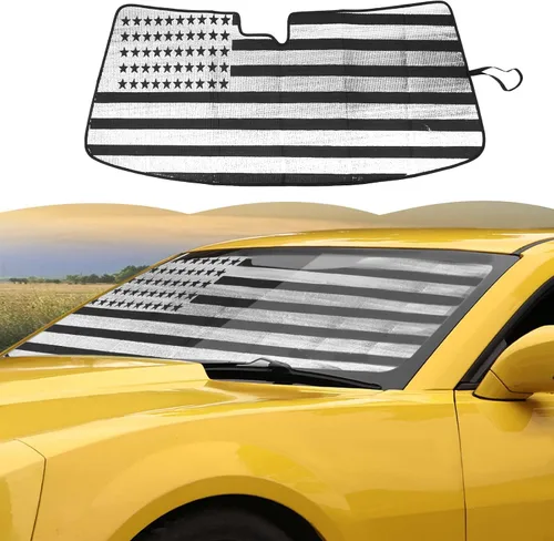 Vista 9 de Parasol para parabrisas, protector térmico para ventana de Chevrolet Camaro 2010-2015
