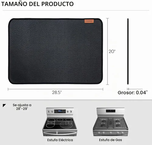 Vista 2 de Cubierta de estufa ignífuga para estufa eléctrica, protector superior