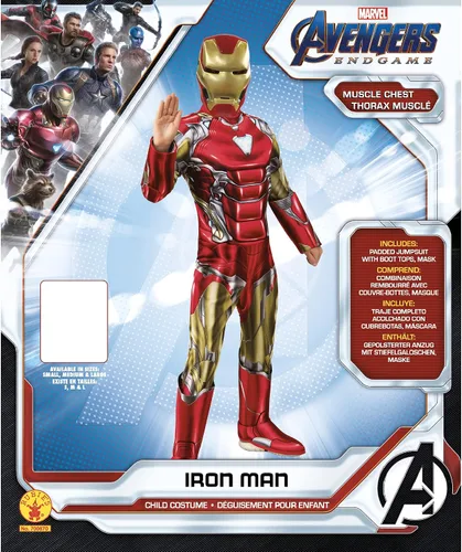 Vista 5 de Disfraz de Iron Man de lujo para niños Marvel End Game
