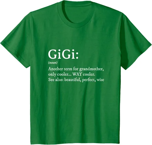 Vista 54 de Gigi Definition - Camiseta de regalo para abuela, cumpleaños y abuela, Negro