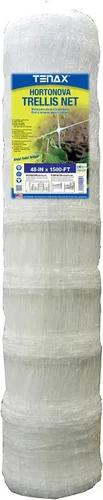 Vista 16 de TENAX 1A150281 Hortonova Plant Trellis Network, 48" x 1,000' Blanco