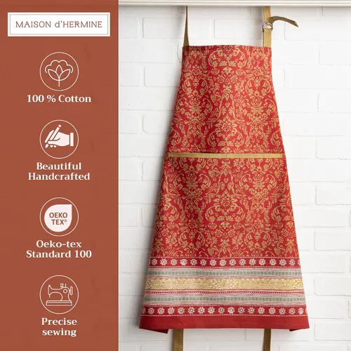 Vista 65 de Maison d' Hermine Delantales para mujer con bolsillo, 100% algodón (27.50 x 31.50 pulgadas)