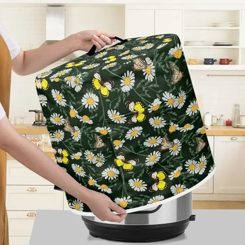 Vista 4 de Flashideas Daisy Butterfly - Funda para olla a presión para mujer, a prueba de polvo, para arrocera, freidora de aire, fundas para electrodomésticos