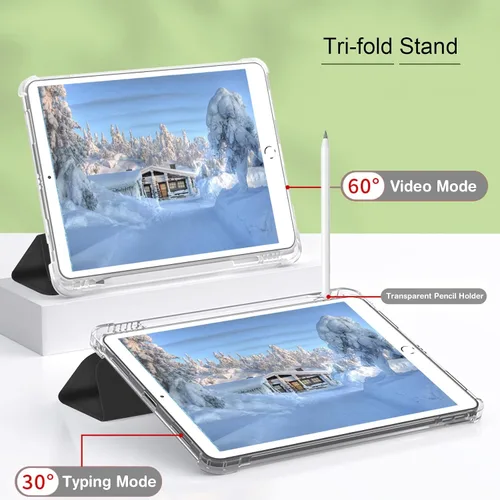 Vista 6 de Funda con soporte para lápiz solo para iPad Pro 9.7 (versión 2016), color negro