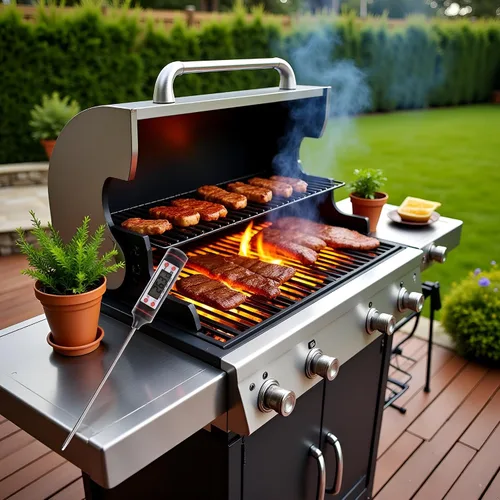 Vista 3 de Termómetro de carne negro, termómetro digital de lectura instantánea, termómetro electrónico de alimentos con sonda súper larga para cocina, leche