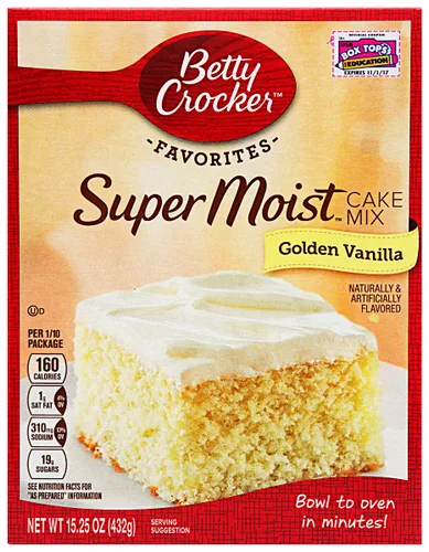 Vista 63 de Betty Crocker Delights Mezcla de pastel de vainilla francesa súper húmeda, 13.25 onzas