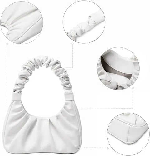 Vista 6 de CYHTWSDJ moda para las mujeres lindo Hobo Tote bolso mini embrague con cremallera