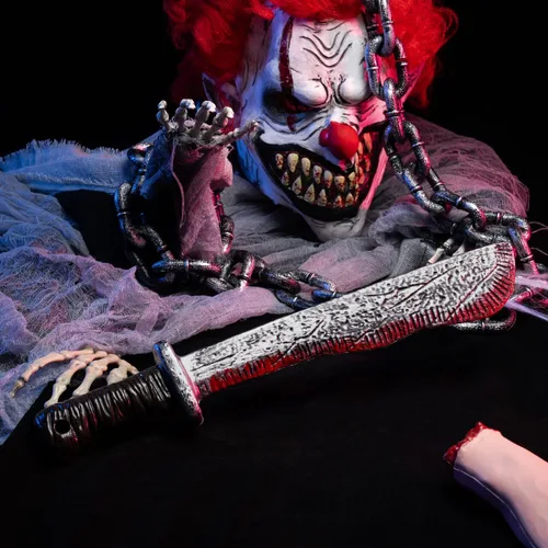 Vista 2 de Spooktacular Creations Accesorio de machete falso de Halloween, cuchillo de machete de plástico, juguete de arma de cuchillo falso para accesorios