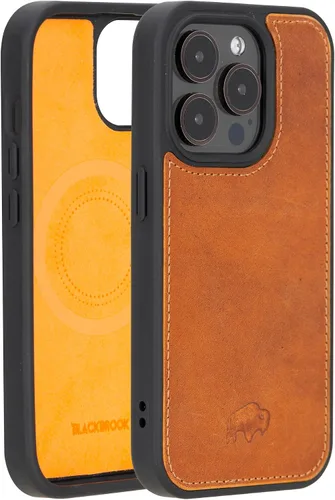 Vista 25 de BLACKBROOK York - Funda de piel de grano completo para iPhone 15 (6.1 pulgadas), color negro, iPhone 15