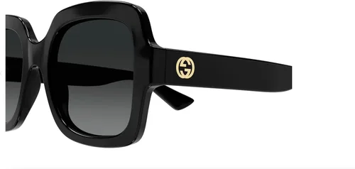 Vista 4 de Gucci GG1337S - Gafas de sol de gran tamaño para mujer con forma cuadrada + paquete con kit de gafas de lujo eSHADES, Negro