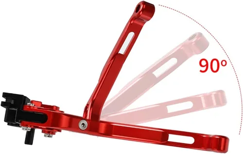 Vista 4 de Para Yamaha FZ6R 2009-2012 2013 2014 2015 2016 2017 motocicleta ajustable extensible freno embrague palancas manillar puños (color : G)