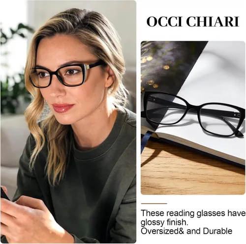 Vista 2 de OCCI CHIARI - Gafas de lectura para mujer con marco grande