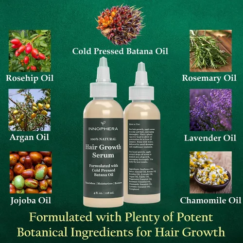 Vista 5 de Aceite de batana para el crecimiento del cabello y el cuero cabelludo - Con aceites de jojoba, argán, romero y lavanda - Suero natural vegano