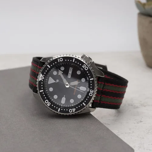 Vista 3 de Benchmark Basics Correa de reloj de liberación rápida, correa de reloj de nailon impermeable de alta calidad para hombres y mujeres, compatible