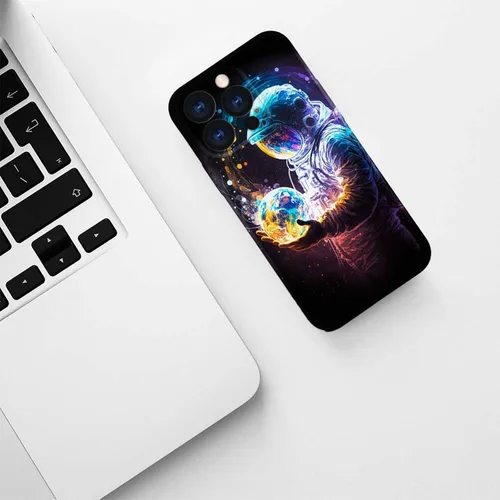 Vista 6 de ZHEGAILIAN Funda compatible con iPhone 11 Pro, funda de planeta astronauta para iPhone 11 Pro, funda suave de TPU con proceso de impresión 3D