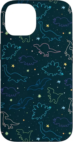 Vista 4 de Funda con diseño de dinosaurio de color lindo para iPhone 17