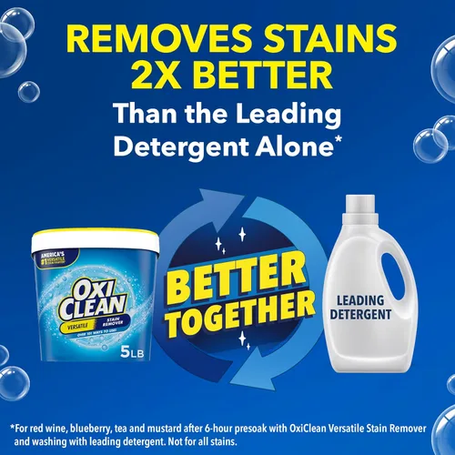 Vista 4 de OxiClean - Polvo versátil quitamanchas, 5 libras