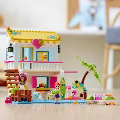 Vista 7 de LEGO Friends Beach House 41428 Kit de construcción; chispas horas de juego de aventura de verano (444 piezas)