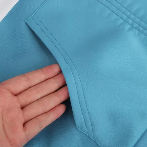 Vista 5 de Chaqueta de disfraz para mujer, sudadera con capucha y cremallera para adultos y niños, abrigo azul, sudadera deportiva para gimnasio