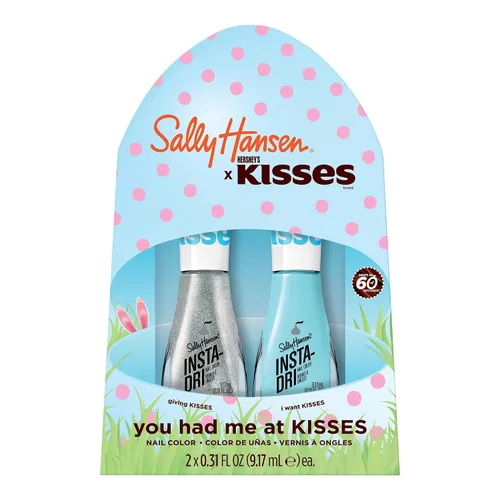 Vista 40 de Sally Hansen Insta-Dri Holo-Glow Esmalte de uñas de secado rápido, duración prolongada, brillo sin vetas Semi-opaco, con destellos 102 Lila