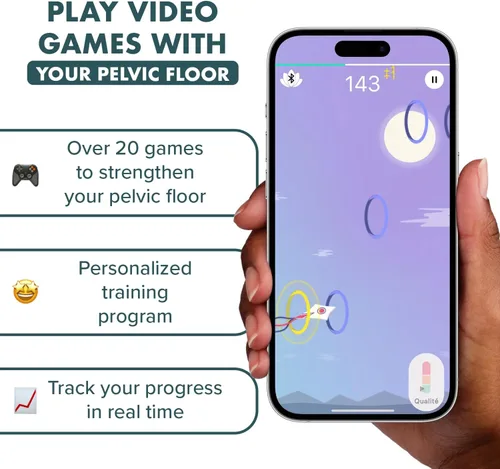 Vista 4 de Perifit - Ejercitador de suelo pélvico con aplicación Entrenador Kegel Fortalece tu suelo pélvico, obtén un mejor control de la vejiga, un apoyo