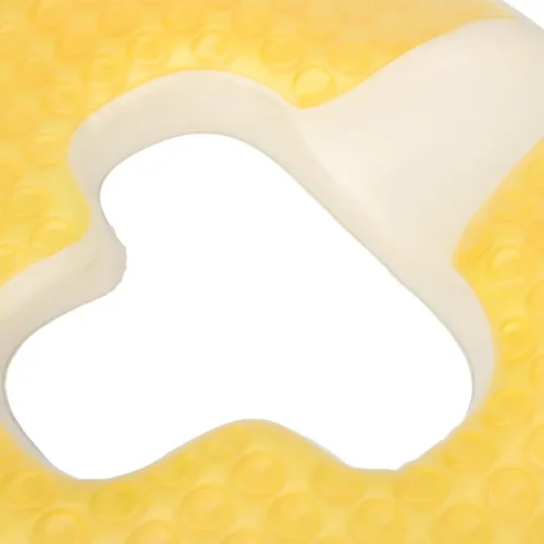 Vista 6 de Luqeeg Almohadilla para úlceras de decúbito en forma de T para ancianos, diseño de pendiente triangular, cojín de espuma viscoelástica de gel