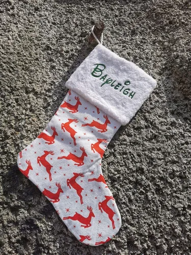 Vista 3 de HUAN XUN Decoraciones navideñas personalizadas para decoración de chimenea Aaden