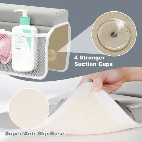Vista 3 de TOUA Cómodo y suave soporte para bebé, almohadilla para rodillas y coderas de baño