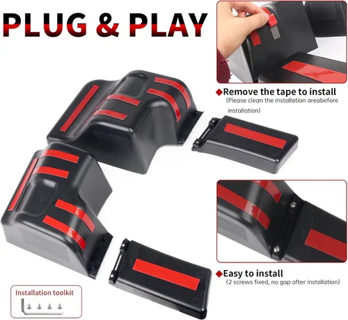 Vista 4 de Contenedor de almacenamiento de pozo para rueda trasera, compatible con Wrangler 2018-2023 JL JLU de 4 puertas (no compatible con 2 puertas)