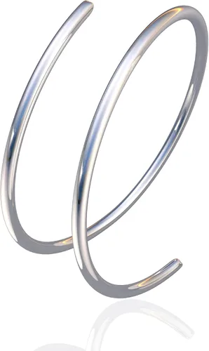 Vista 5 de Anillos de nariz finos en espiral, plata, oro, oro rosa, negro