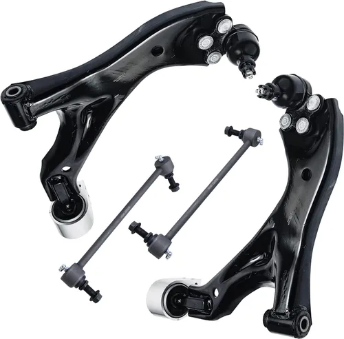 Vista 188 de Detroit Axle - 4 piezas de brazos de control traseros para Ford C-Max, Focus, Mazda 3 5, Volvo C30, C70, S40, V50, 4 brazos de control superiores e