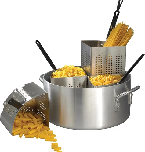Vista 3 de Winco Olla para pasta de 20 cuartos de galón, Alu