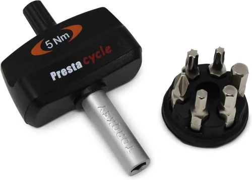 Vista 11 de Prestacycle Mini Bike TorqKeys - Herramienta de par preestablecida con 6 puntas y soporte - Compatible con broca hexagonal estándar de 1/4" - Elige