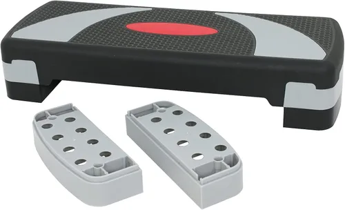 Vista 5 de ZENY Plataforma aeróbica de 31 pulgadas, escalón de entrenamiento ajustable con elevadores estables, escaladores de pie para ejercicio en casa