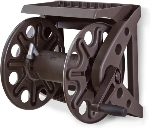 Vista 11 de Liberty Basics 510 - Carrete de manguera de montaje en pared y manguera de jardín Flexzilla de 5/8 pulgadas x 75 pies