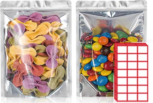 Vista 23 de BELLE KR® Bolsas pequeñas de Mylar de 3 x 5 para dulces liofilizados, paquete de 100 a 4 mil de grosor, bolsas transparentes de Mylar con ventana