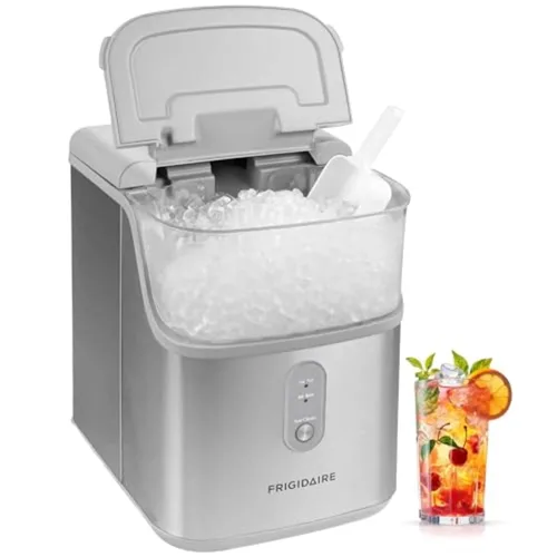 Vista 6 de Frigidaire Máquina de hielo masticable crujiente para encimera V2, 33 libras por día, plomizo