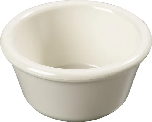 Vista 4 de Carlisle FoodService Products 4312342 SAN Ramequin liso estriado, capacidad de 3 onzas, altura de 1.43 pulgadas, hueso (caja de 48)