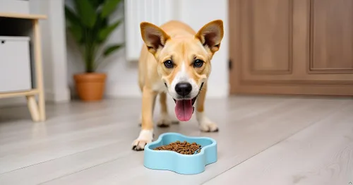 Vista 2 de Cuenco de silicona para perros de alimentación lenta, tazón antideslizante para perros pequeños y medianos, gatos, cuenco interactivo de Cian/azul