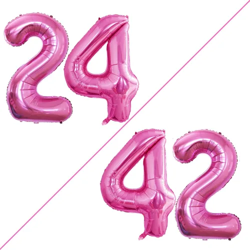 Vista 37 de Goer, conjunto de globos de papel aluminio para decoraciones de cumpleaños, globos de las letras de feliz cumpleaños y de números Oro
