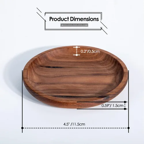 Vista 4 de Bandeja de joyería de madera pequeña personalizada grabada para anillos de madera, bandeja de compromiso para hombres, soporte para anillos de boda