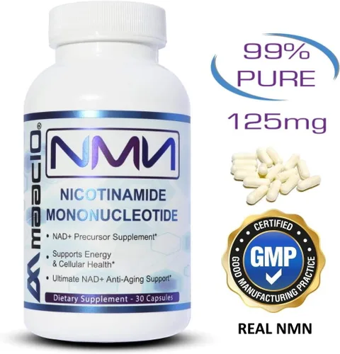 Vista 6 de MAAC10 NMN 125mg 99% puro suplemento de grado farmacéutico, paquete de 3