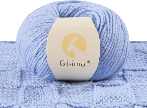 Vista 30 de 100% lana merino para tejer y ganchillo, hilo lujoso y suave de 6 cabos para tejer y crochet a mano, 1.76 oz/50 g, 127 yardas/116 metros