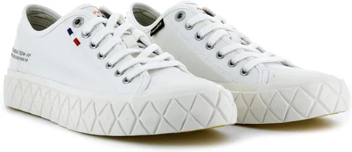 Vista 6 de PALLADIUM Zapatillas bajas para hombre, blanco estrella