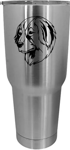 Vista 400 de Cairn Terrier - Vaso grabado con temática de perro, 30 onzas