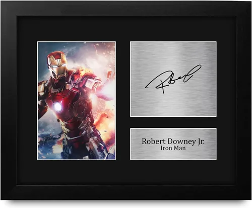 Vista 8 de HWC Trading Robert Downey Jr USL Autógrafo impreso firmado Iron Man Los Vengadores Foto impresa para regalo - Gran idea de regalo - Tamaño carta