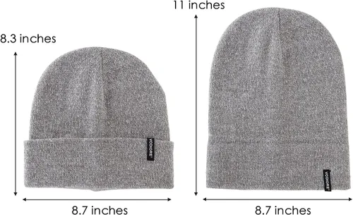 Vista 4 de VODIORE Beanie Hats for Men Women Winter Knit Hat Warm Slouchy Beanies Cuffed Skull Cap