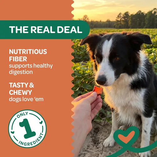 Vista 2 de Wholesome Pride - Caprichos de batata – premios naturales para perros – veganos, sin gluten y sin granos Sin conservantes, 100% batata, suavemente