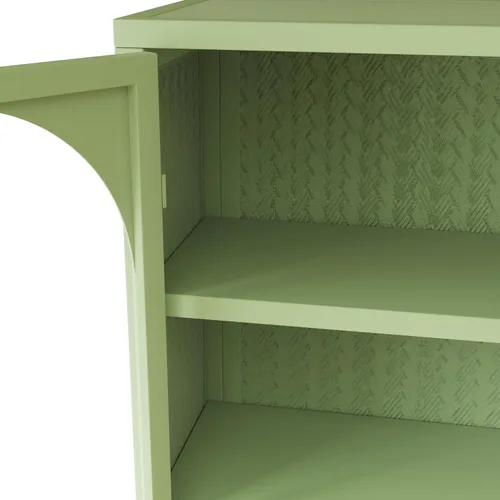 Vista 8 de Armario de baño montado en la pared con 2 puertas de vidrio, 3 estantes de metal, armario colgante de metal, armarios de pared con puertas