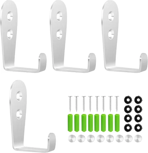 Vista 9 de CGBE Ganchos para colgar toallas de pared, resistentes para colgar toallas, no se oxidan, para colgar toallas, ganchos para toallas exteriores